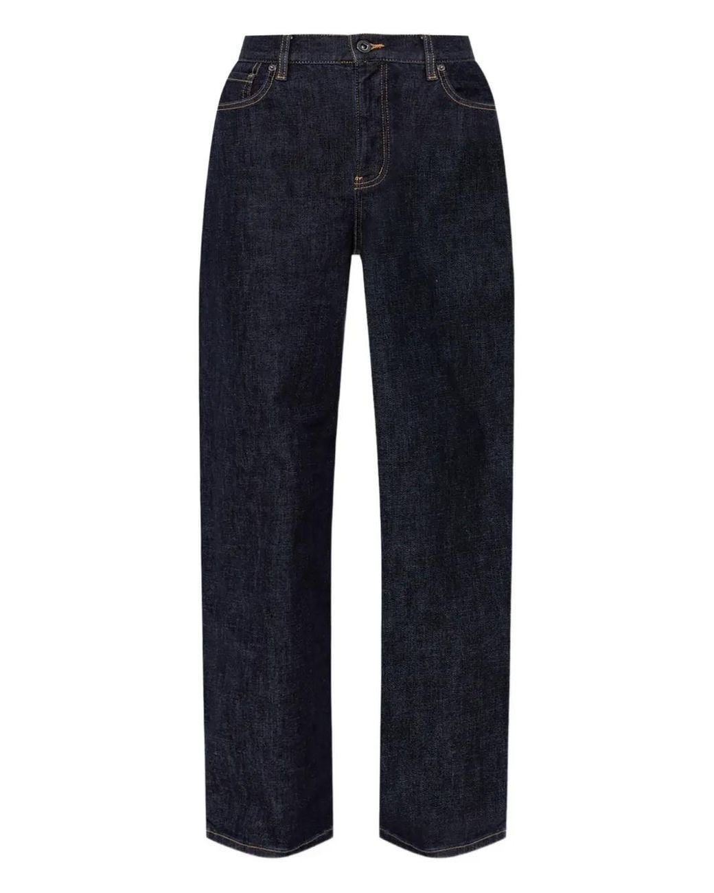 Self-Portrait Blue 5-Pockets Straight Jeans