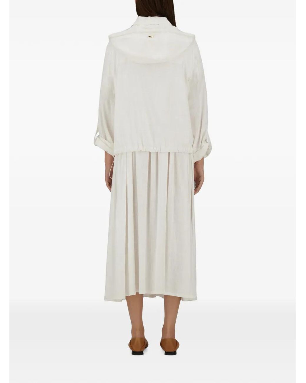 Herno White Hooded Jacket