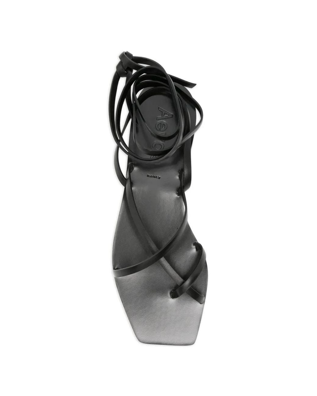 Aeyde White Norah Leather Sandals