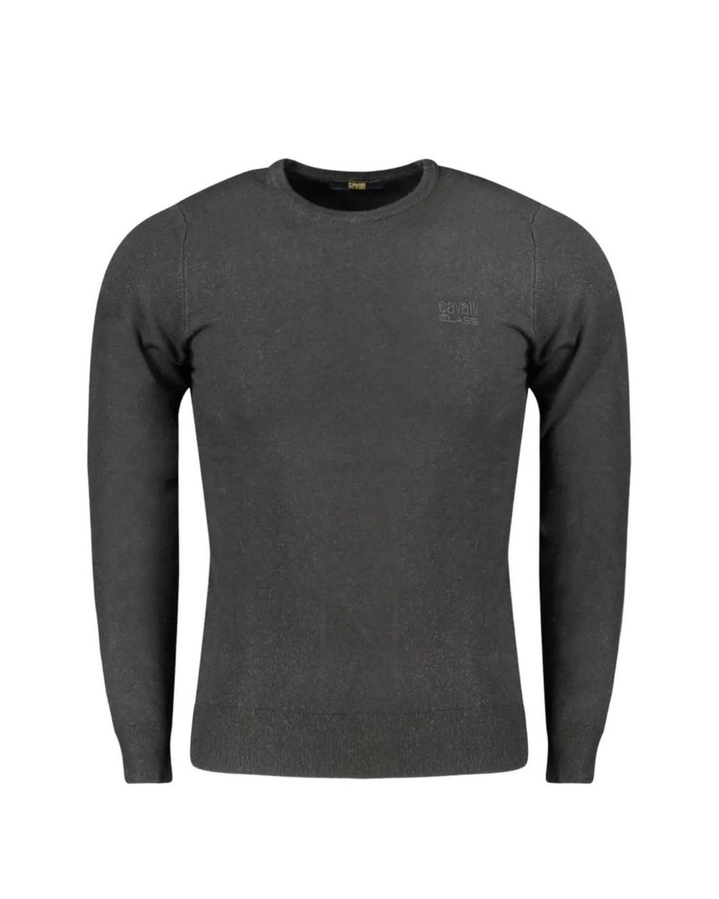 Pull À Logo Brodé Roberto Cavalli pour homme en coloris Gray