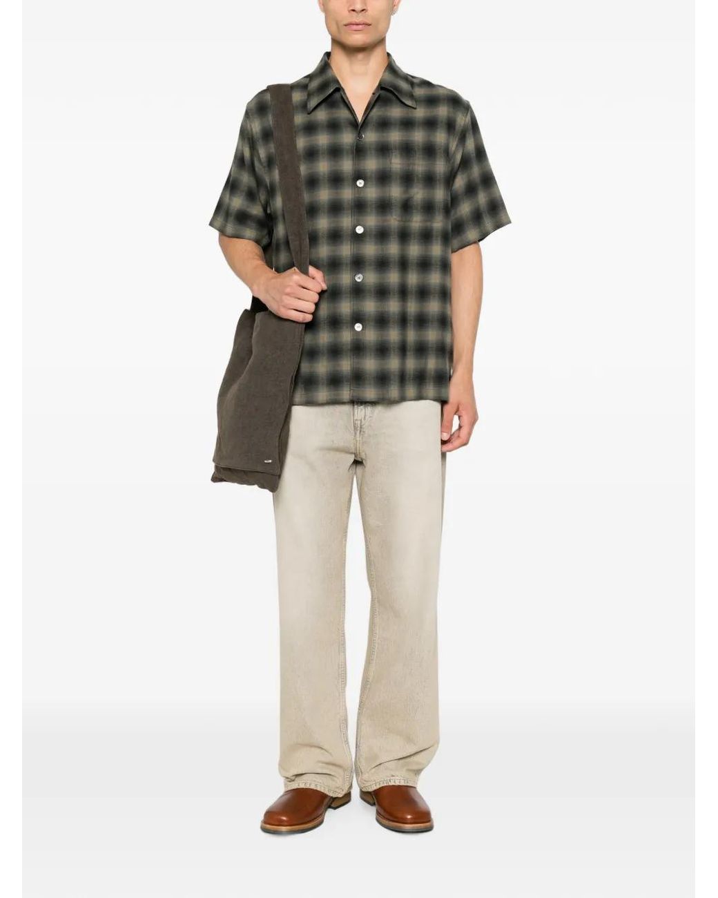 Our Legacy Gray Chemise Every À Manches Courtes for men