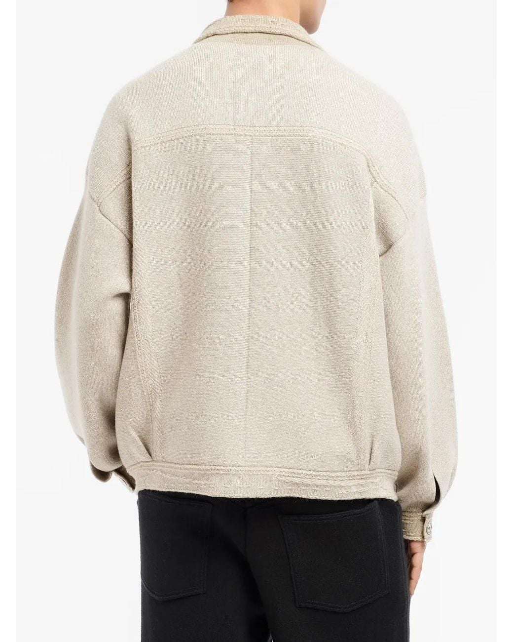 Barrie Natural Patchwork Denim Jacket for men