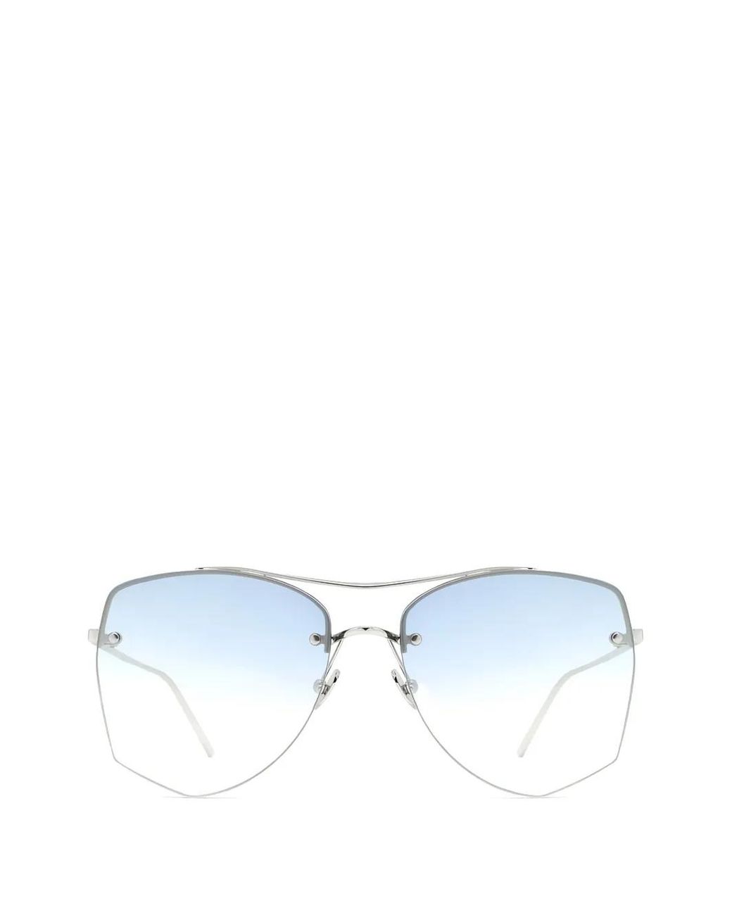 MYT Blue Rimless Geometric-Frame Sunglasses