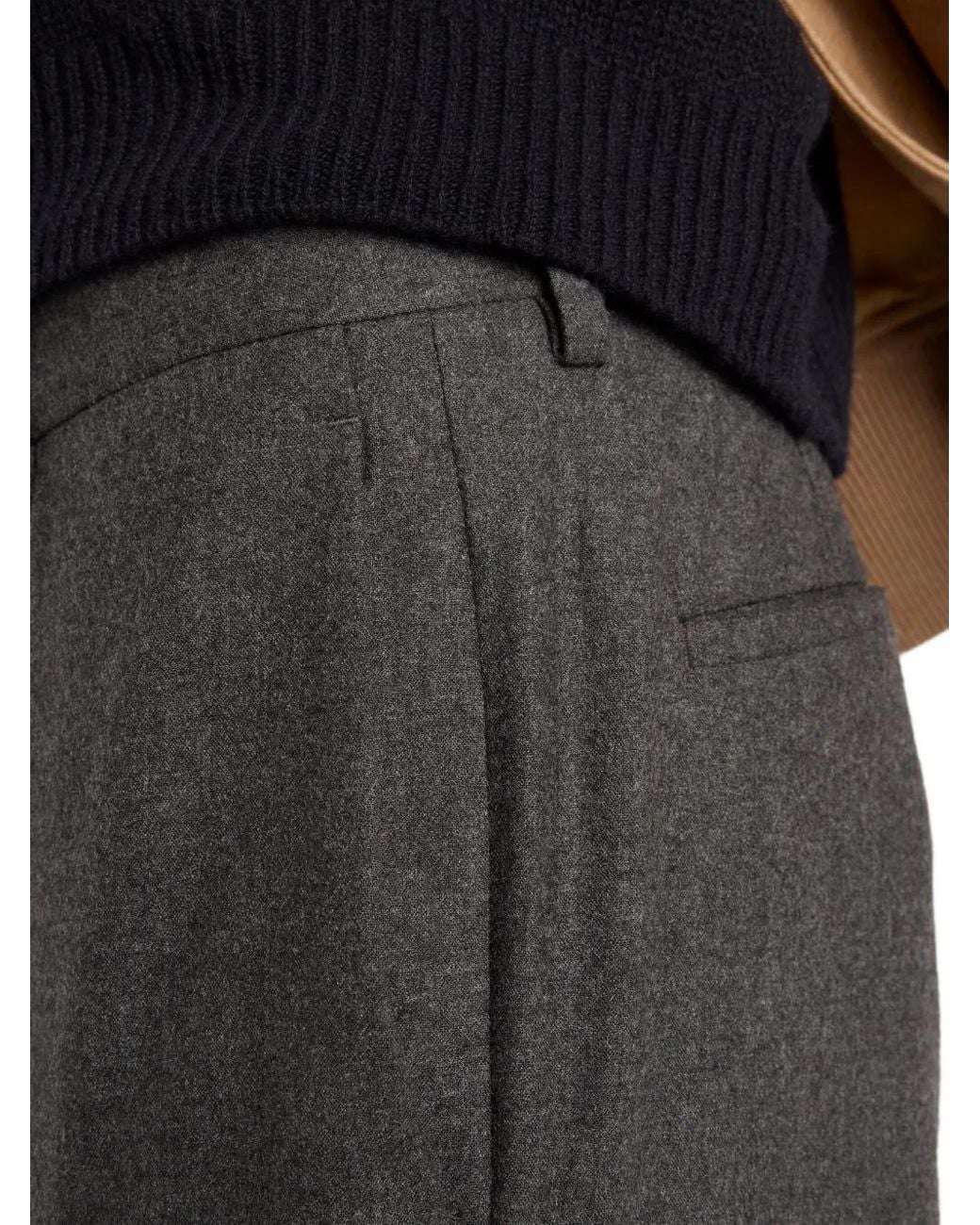Prada Gray Cashmere Trousers for men