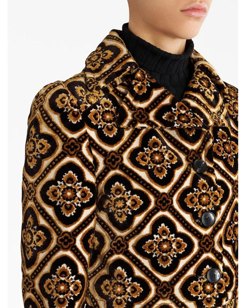 Etro Black Jackets Multicolour