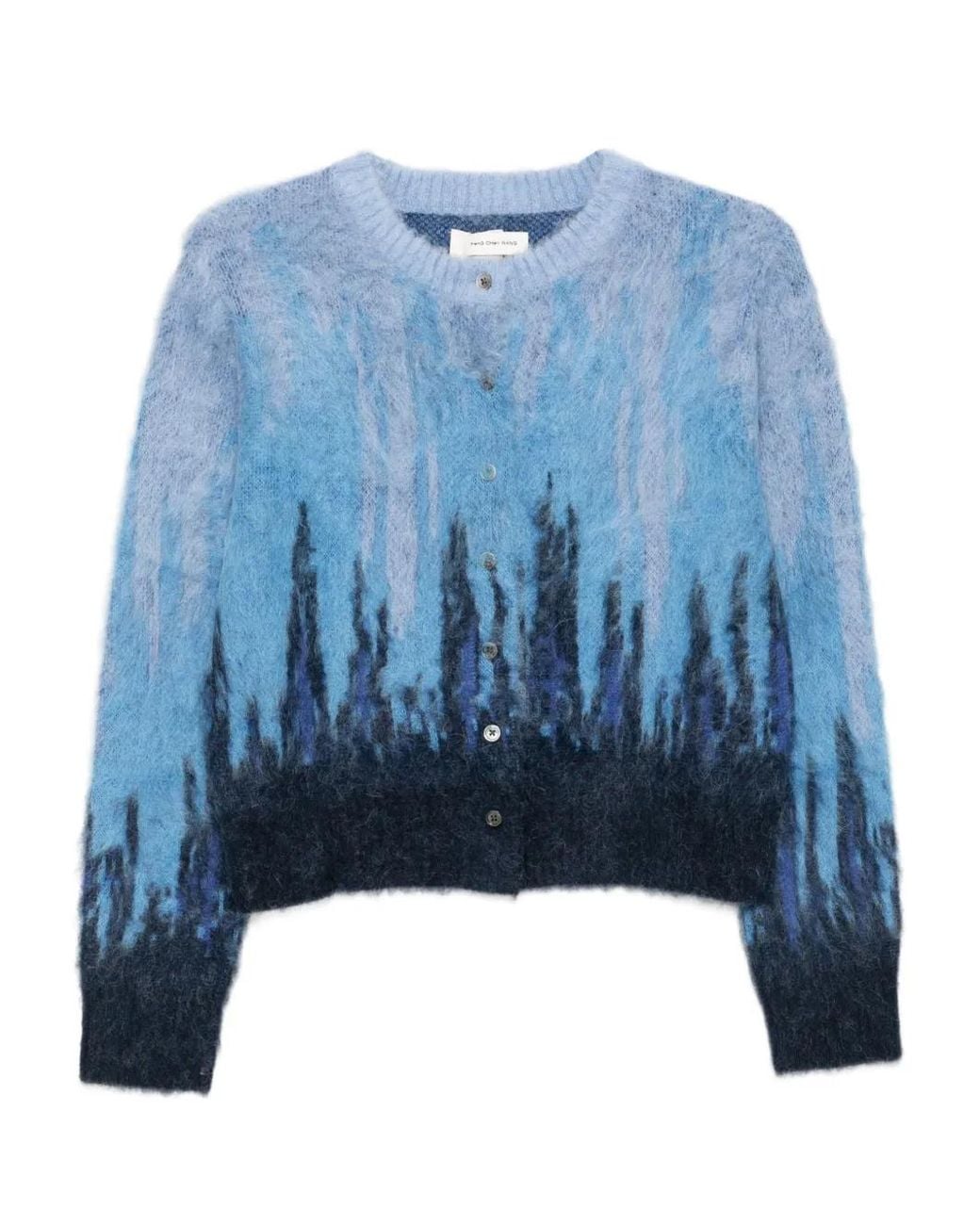Feng Chen Wang Blue Gradient Cardigan