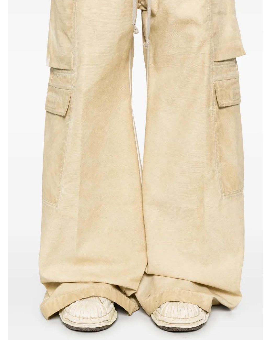 Rick Owens Natural Double Cargo Jumbo Trousers for men