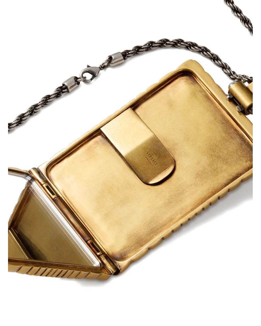 Versace Metallic Circe Locket Necklace