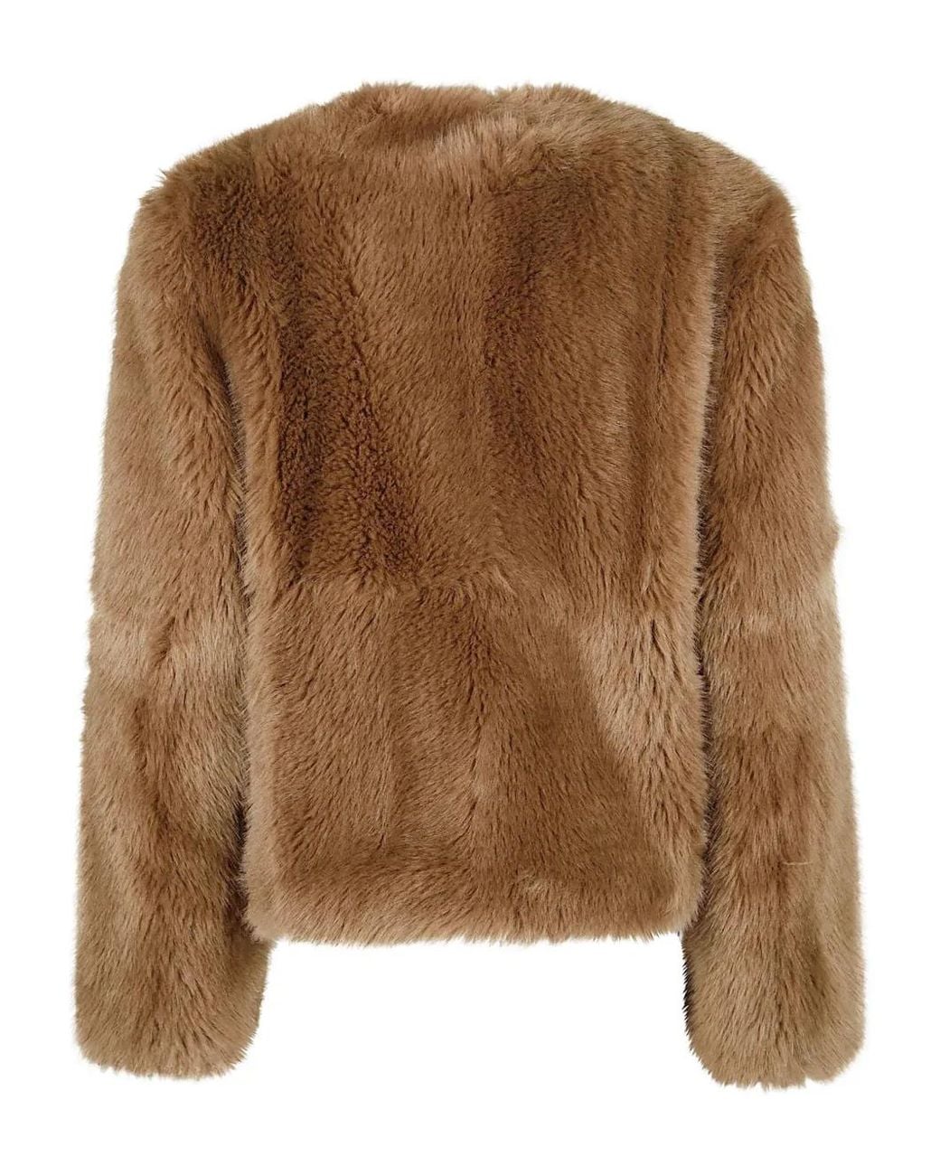 Stand Studio Brown Collarless Jacket