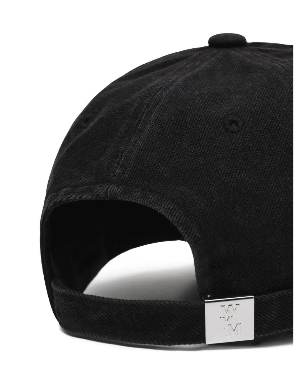 Wooyoungmi Black Embroidered Baseball Hat for men