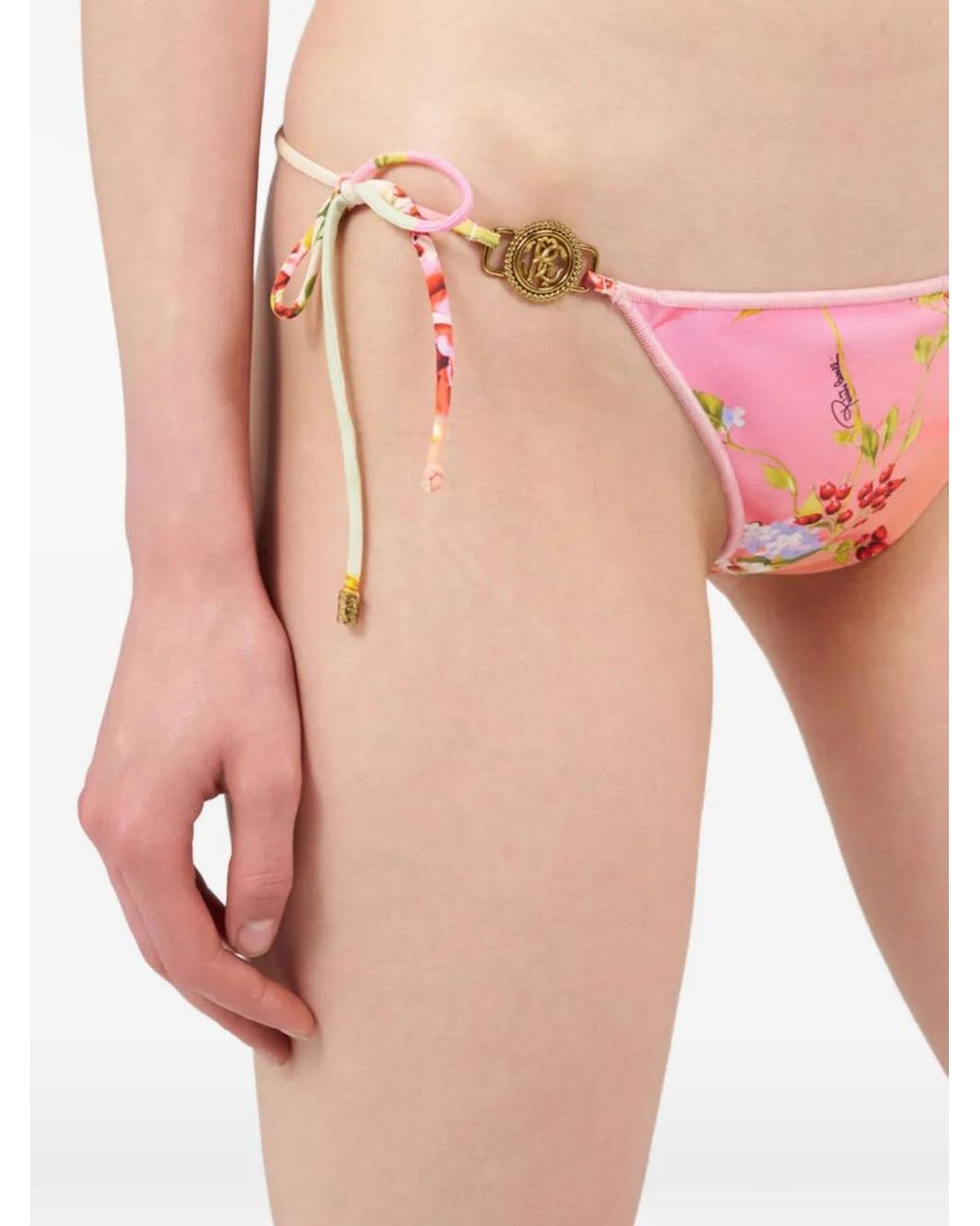 Bikini Miami À Fleurs Roberto Cavalli en coloris Pink