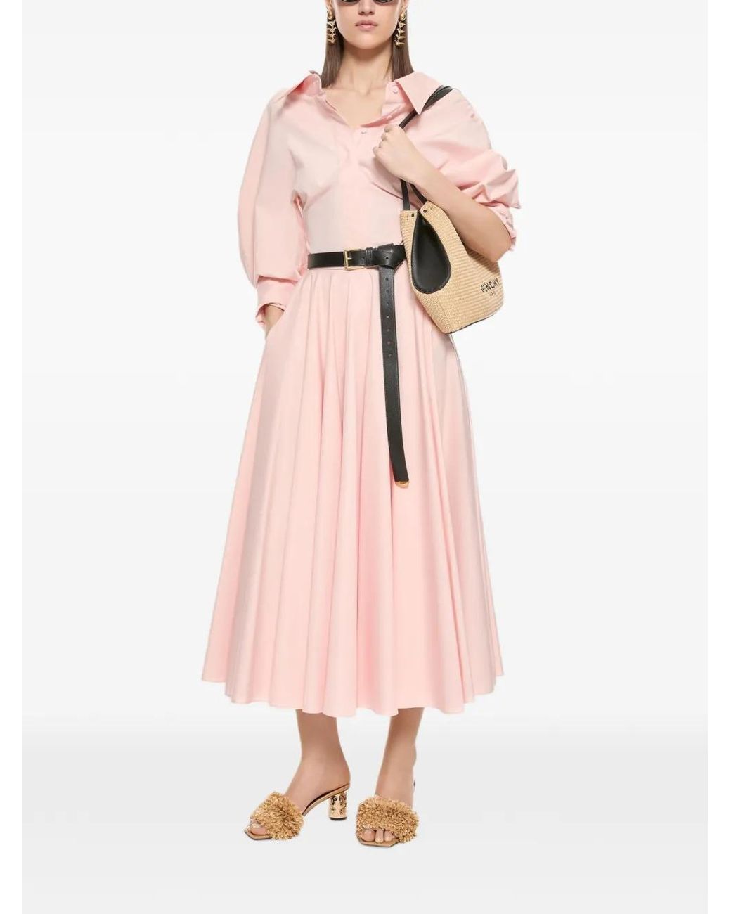 Givenchy Pink Long Circular Skirt