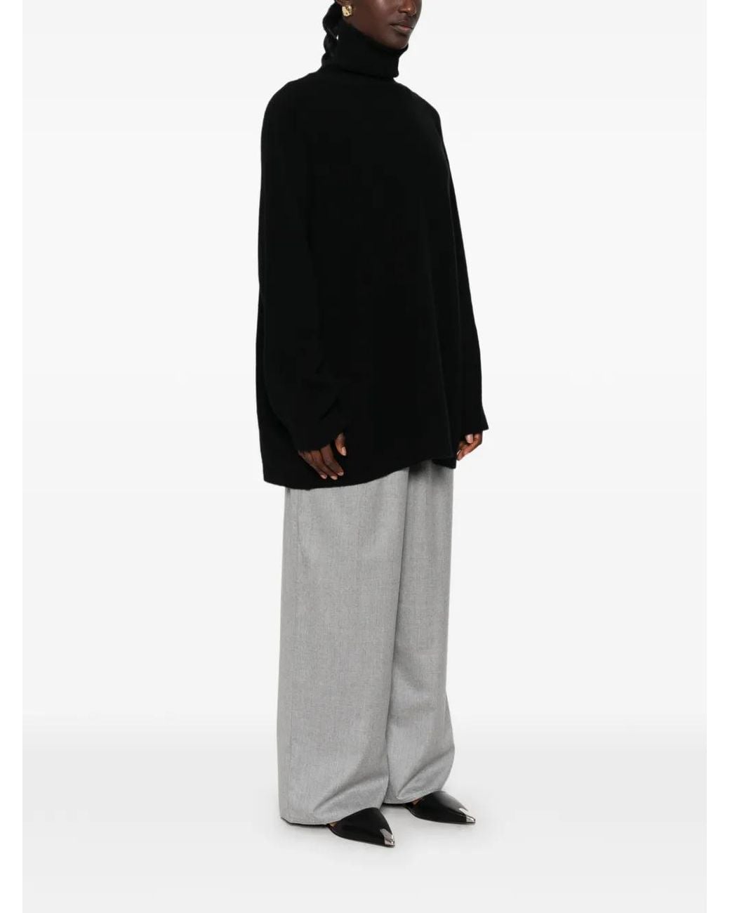Sofie D'Hoore Black Roll-Neck Sweater