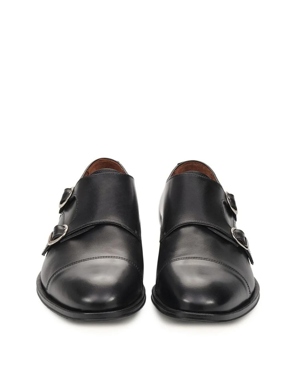 Lottusse White Lenox Double-Buckle Monk Shoes for men