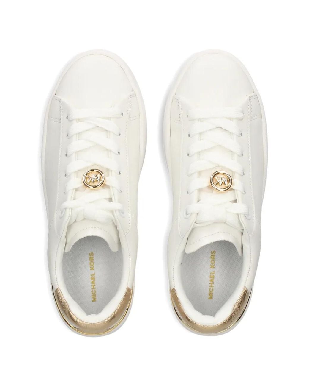 MICHAEL Michael Kors White Flatform Sneakers