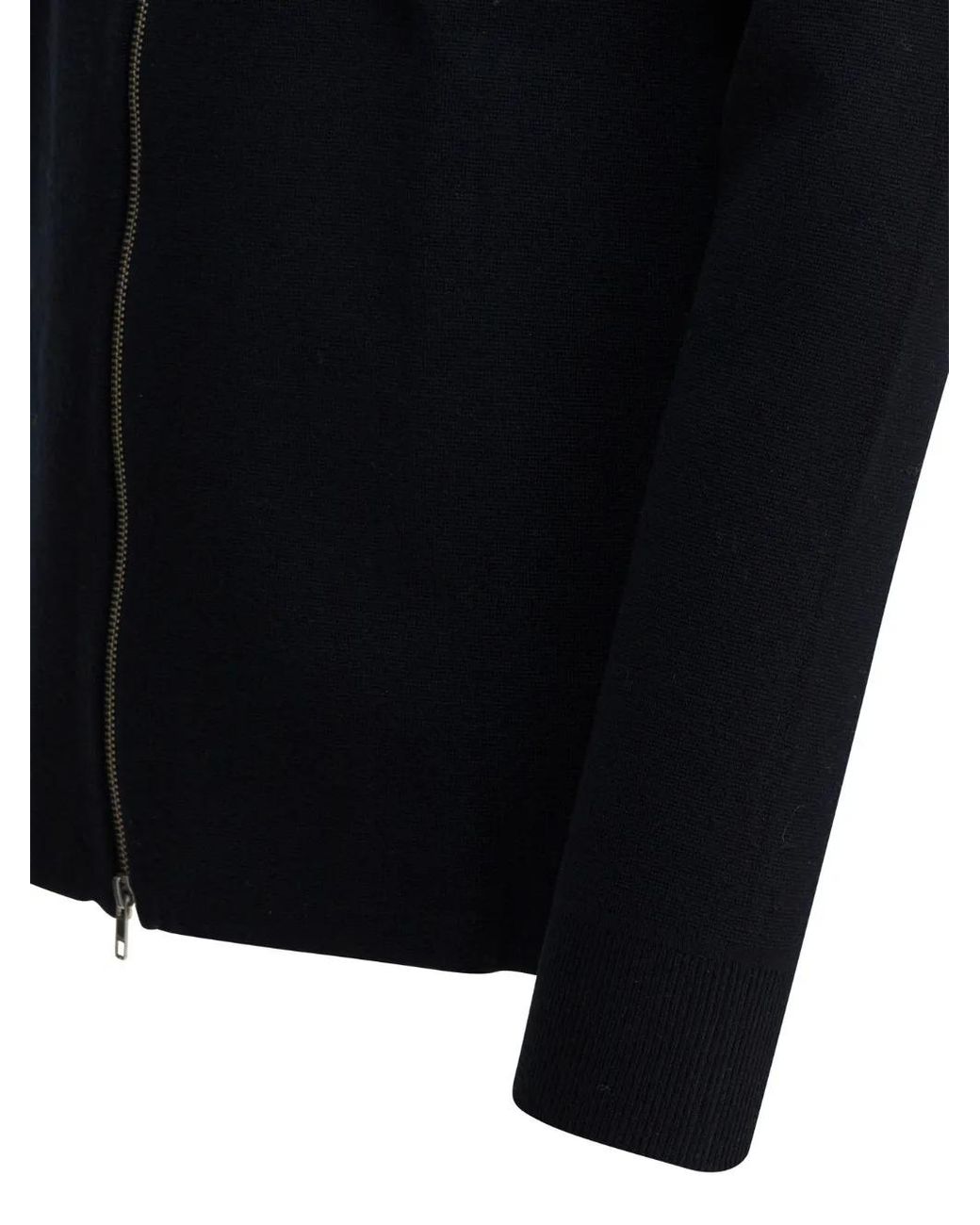 NN07 Black Zip-Fastening Cardigan for men