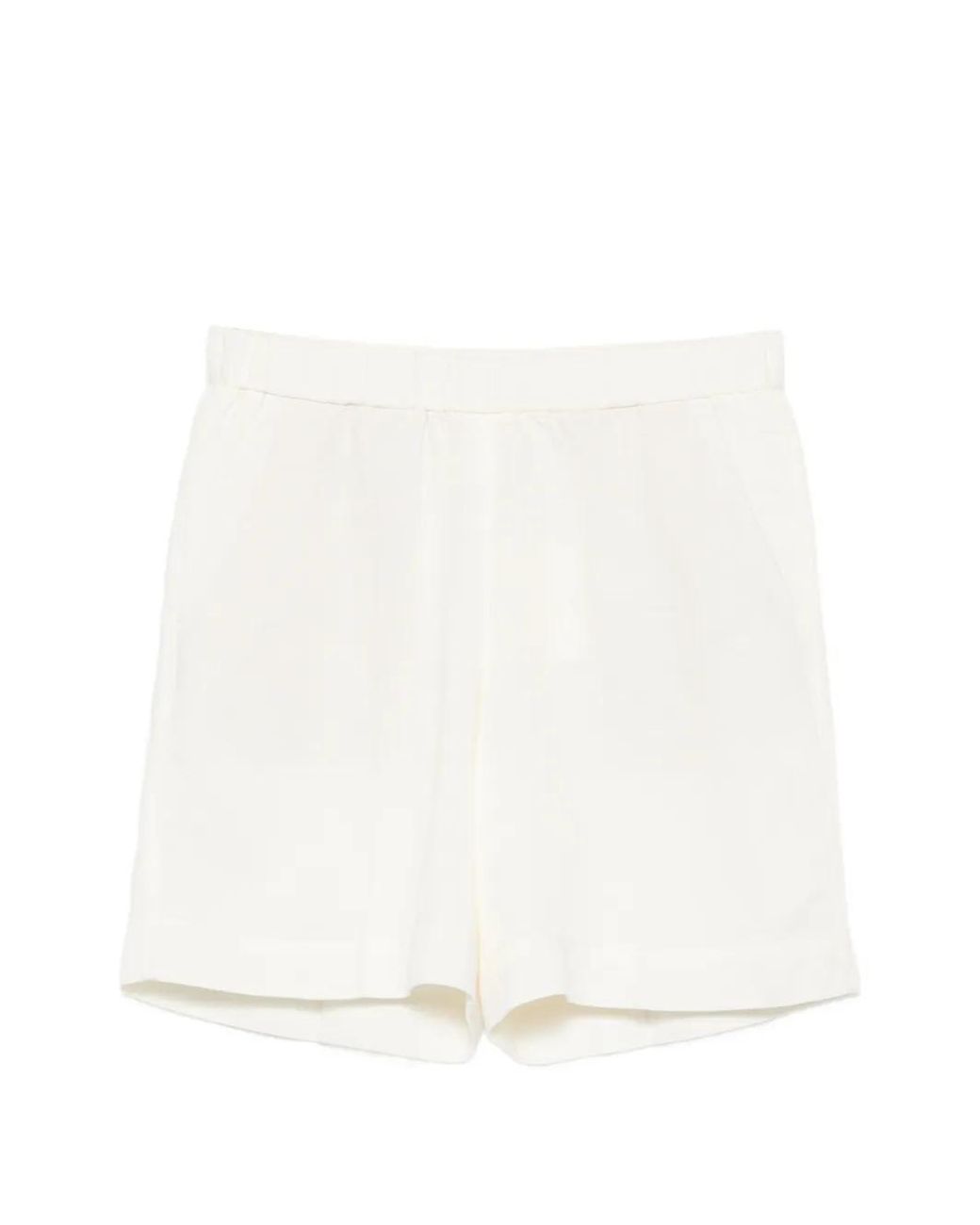 Gant White Elasticated-Waistband Shorts
