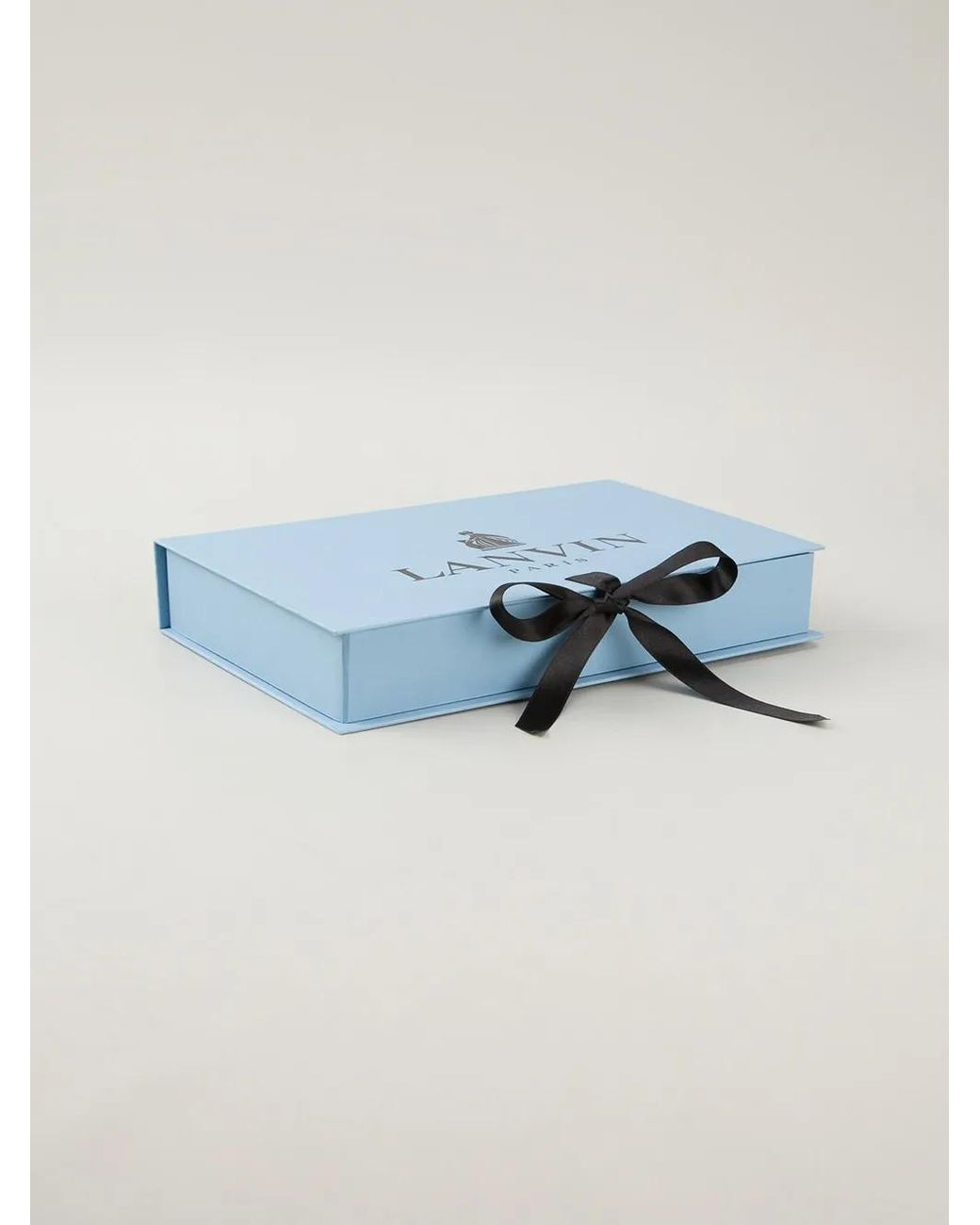 Lanvin Black Crystal Ribbon Necklace