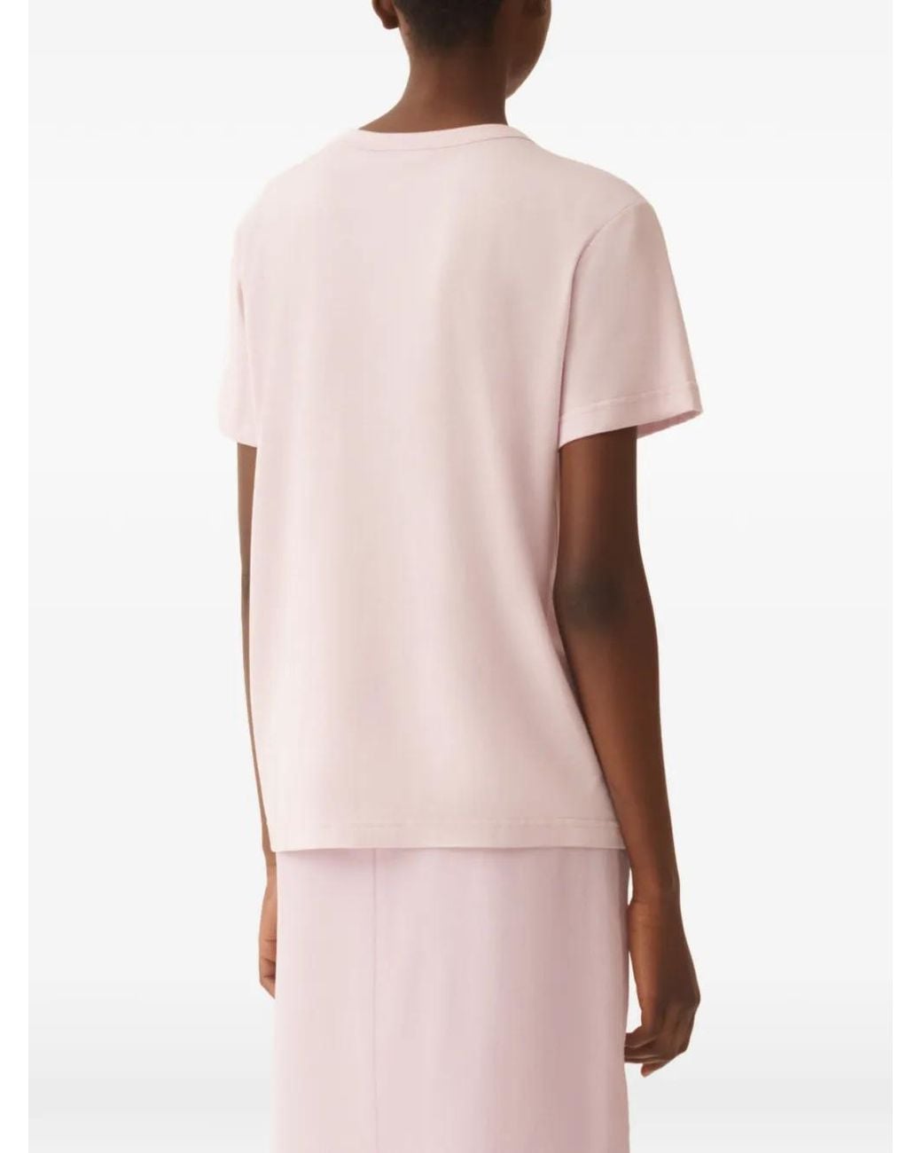 Fabiana Filippi Pink Cotton T-Shirt