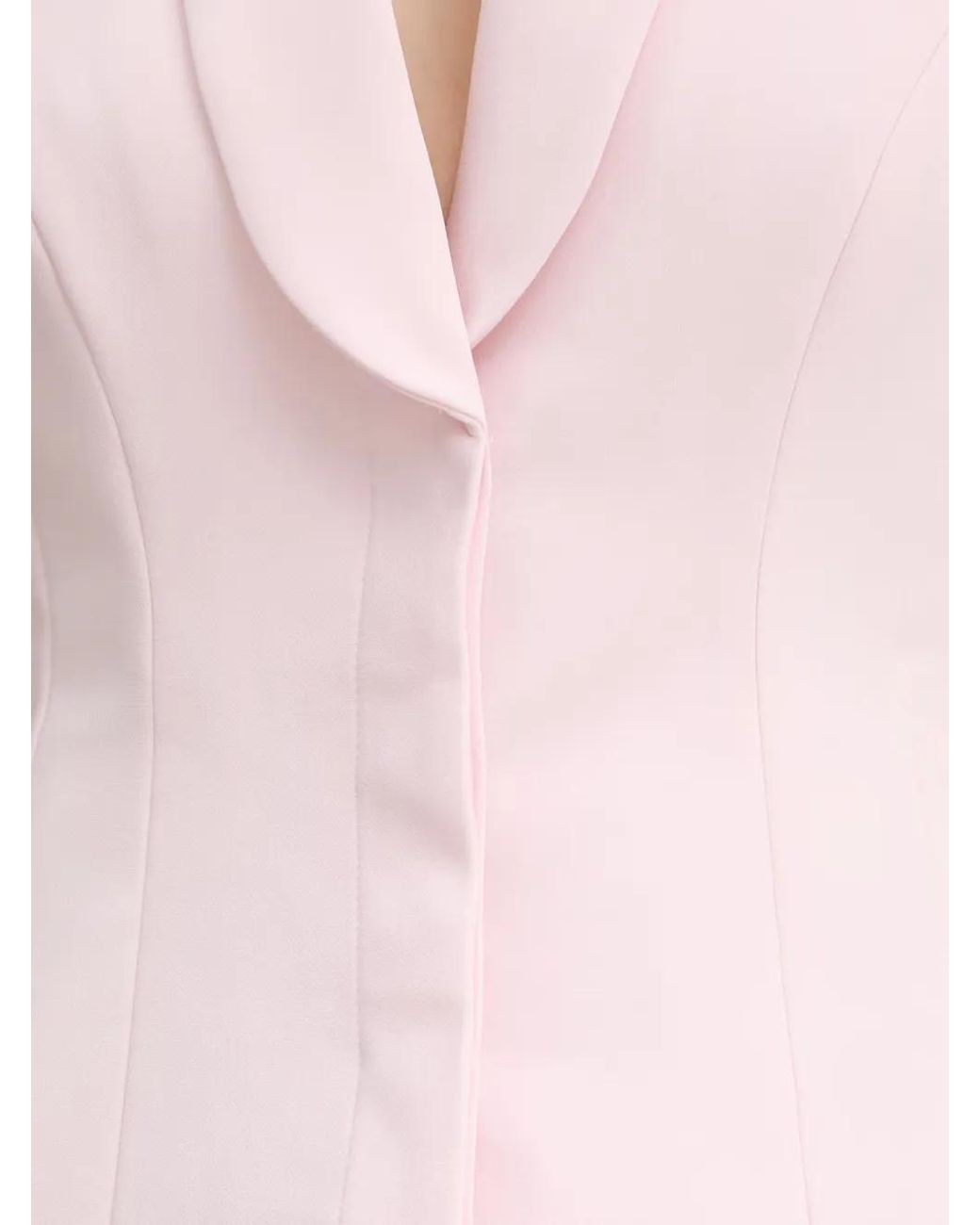 Bardot Pink Destene Shawl-Lapel Mini Dress
