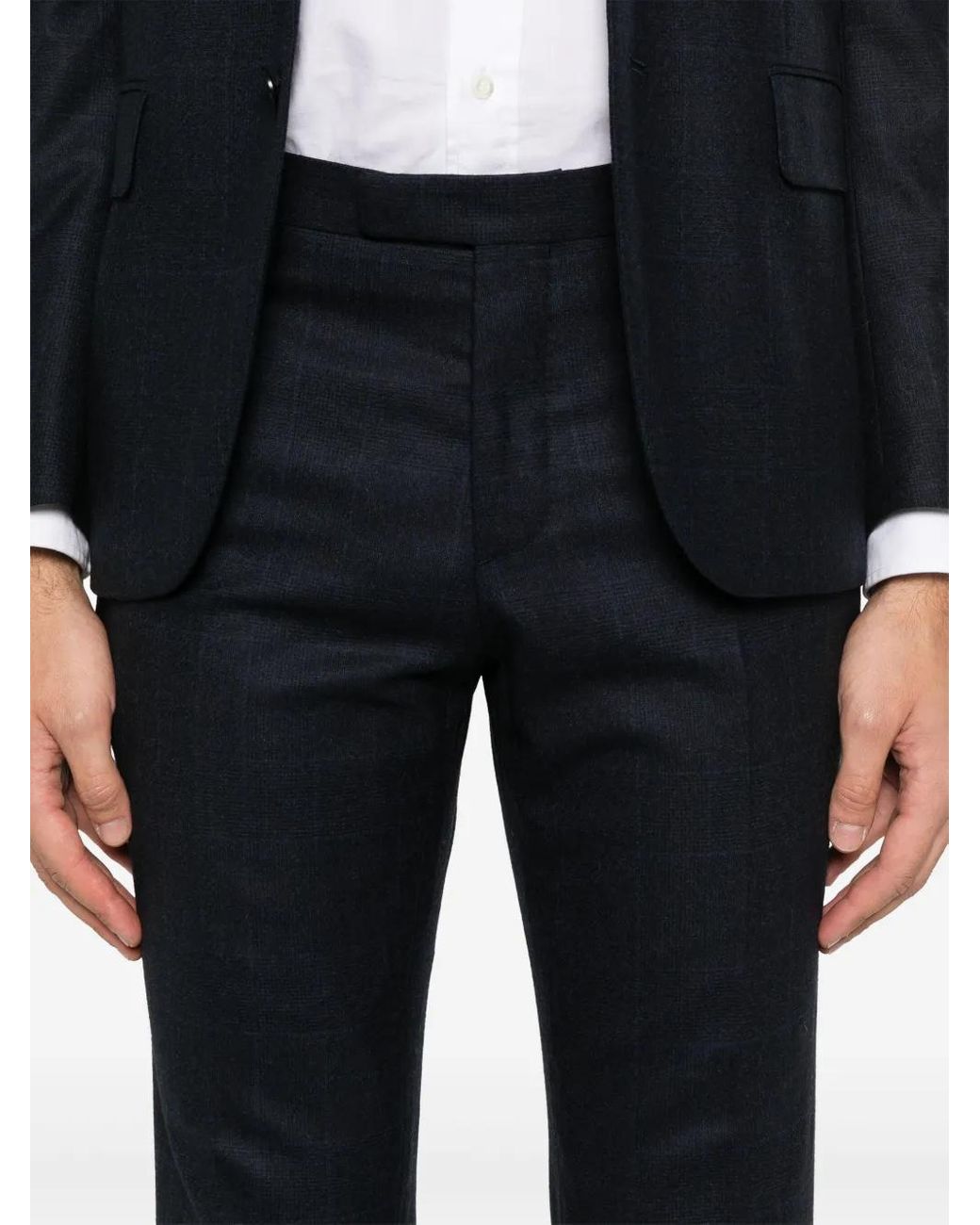 Boglioli Blue Prince Of Wales-Pattern Suit for men
