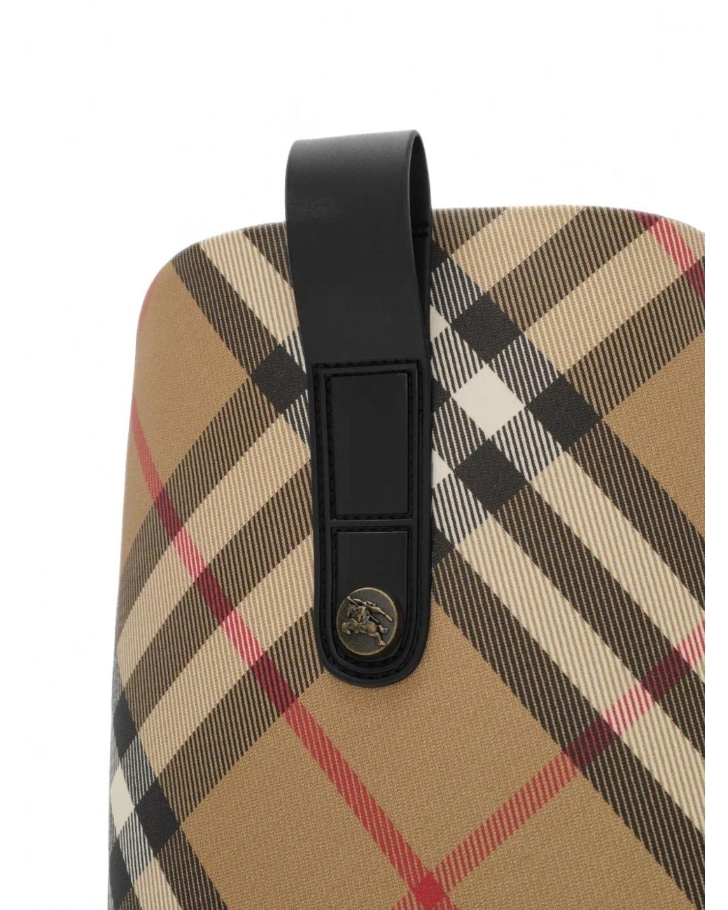 Burberry White Check Cavalier Outdoor Boots