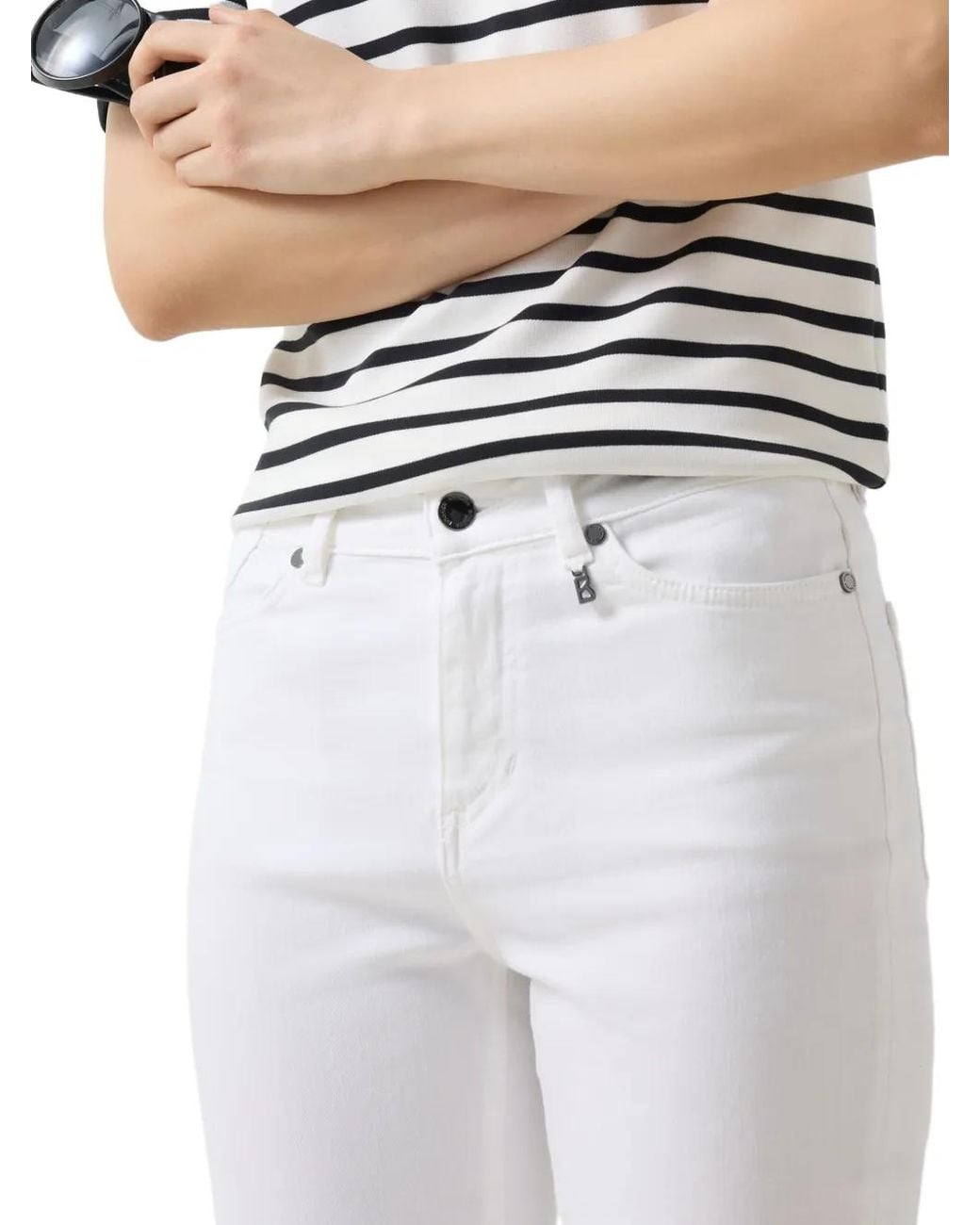 Bogner White Julie Slim-Fit Jeans
