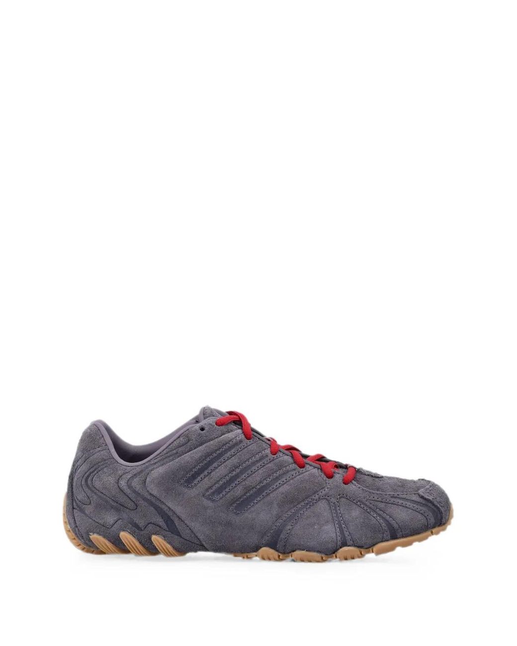 Adidas Purple Suede Panelled Sneakers