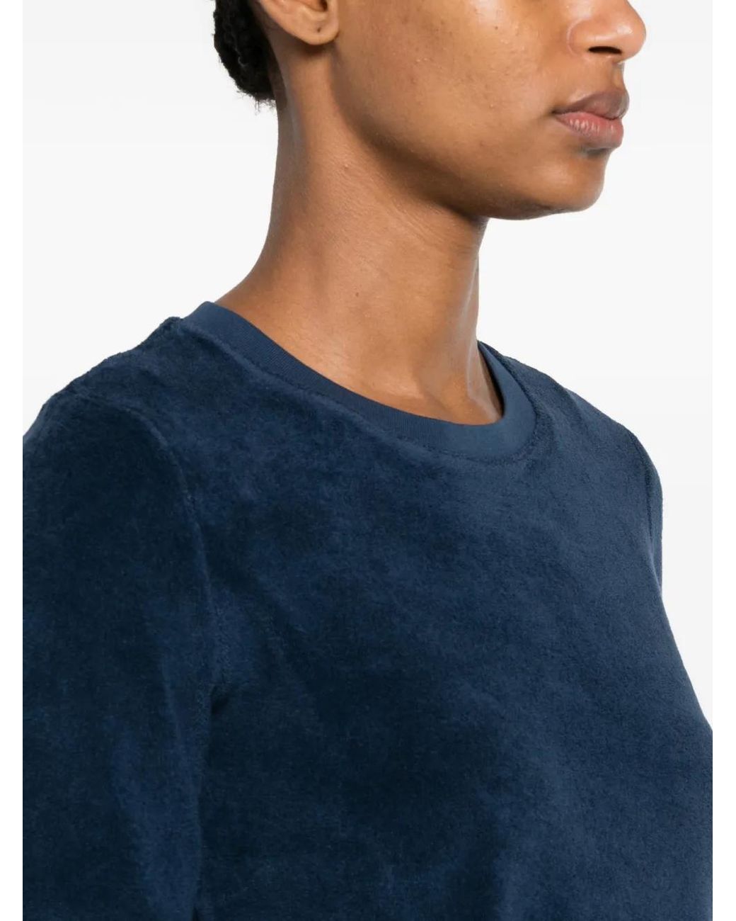 Suzie Kondi Blue Terry-Cloth T-Shirt