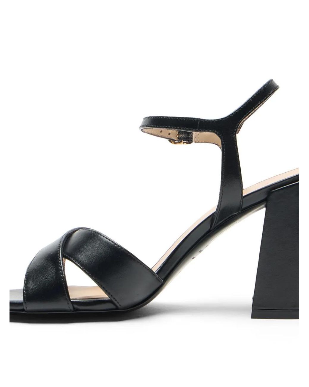 Stuart Weitzman White Alyssa Crossover-Strap Sandals