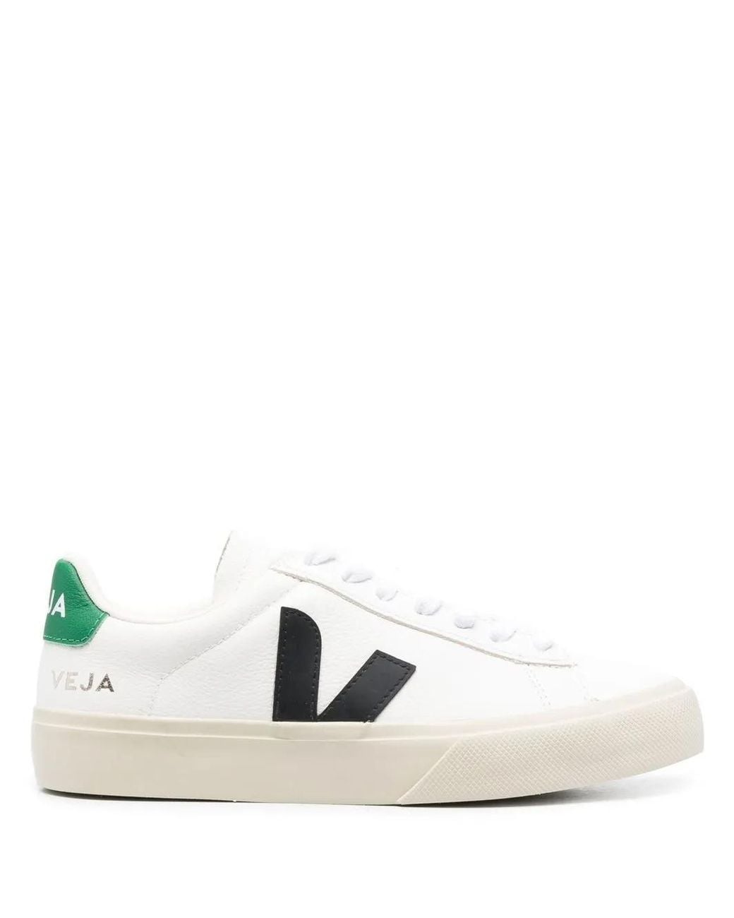 Veja White Black Leather Campo Chromefree Unisex Shoes