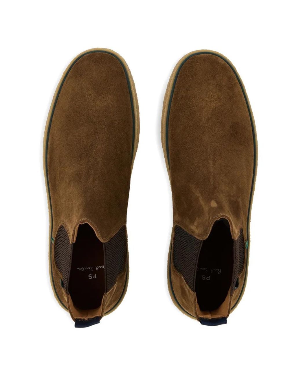 Stivali Bash Con Inserti Elasticizzati di Paul Smith in Brown da Uomo