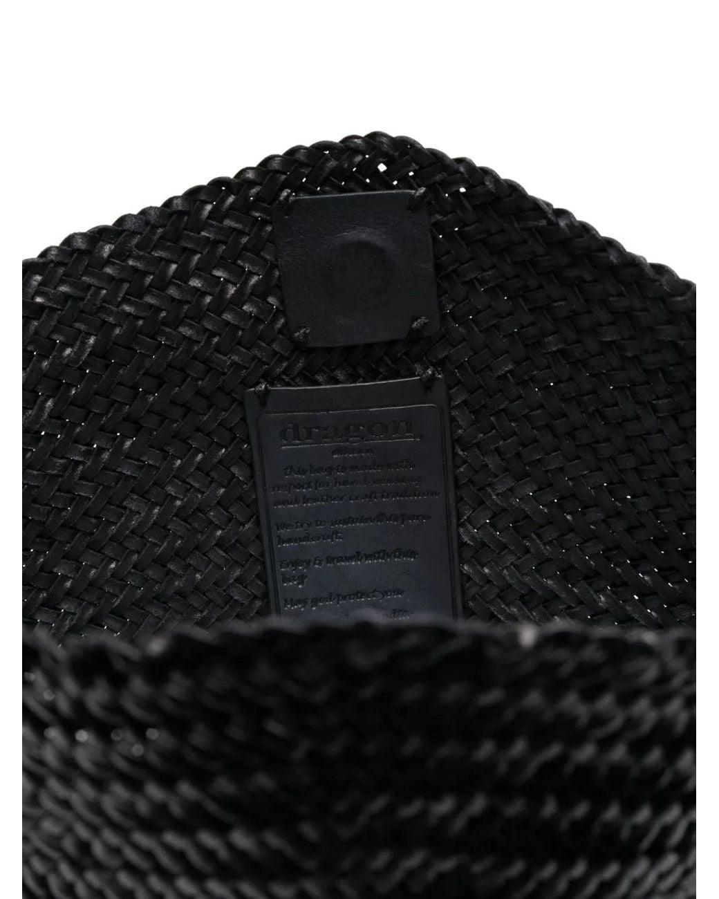 Dragon Diffusion Black Santa Marta Interwoven Crossbody Bag