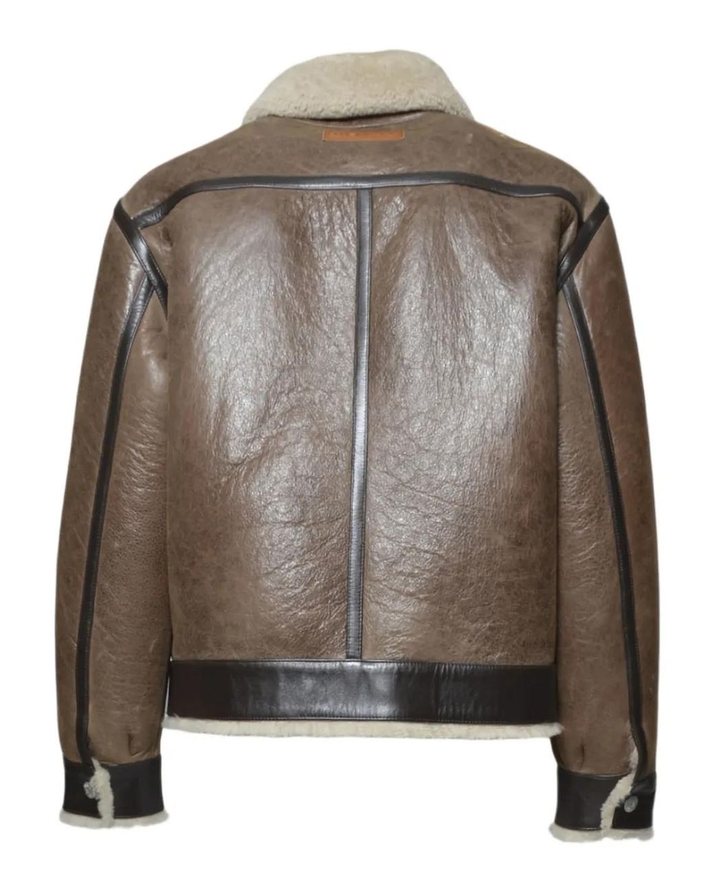 KENZO Brown Shearling Pocket Jacket for men