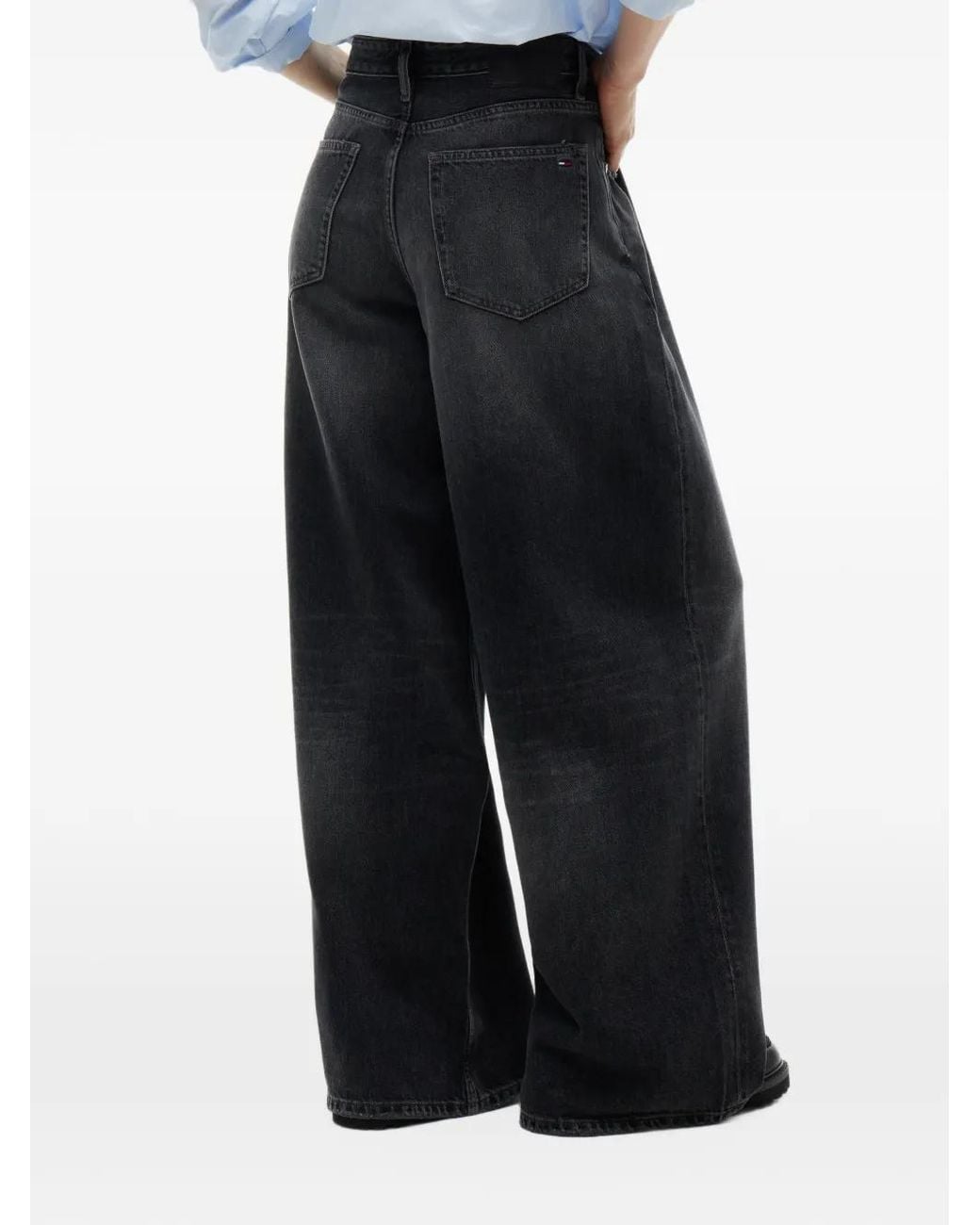 Tommy Hilfiger Blue Charlie Faded Wide-Leg Jeans