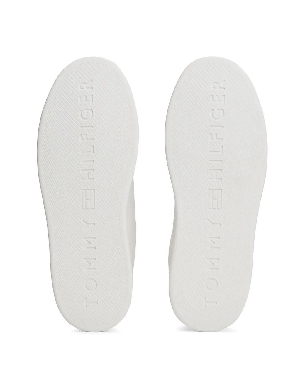 Tommy Hilfiger White Cupsole Court Lightweight Sneakers