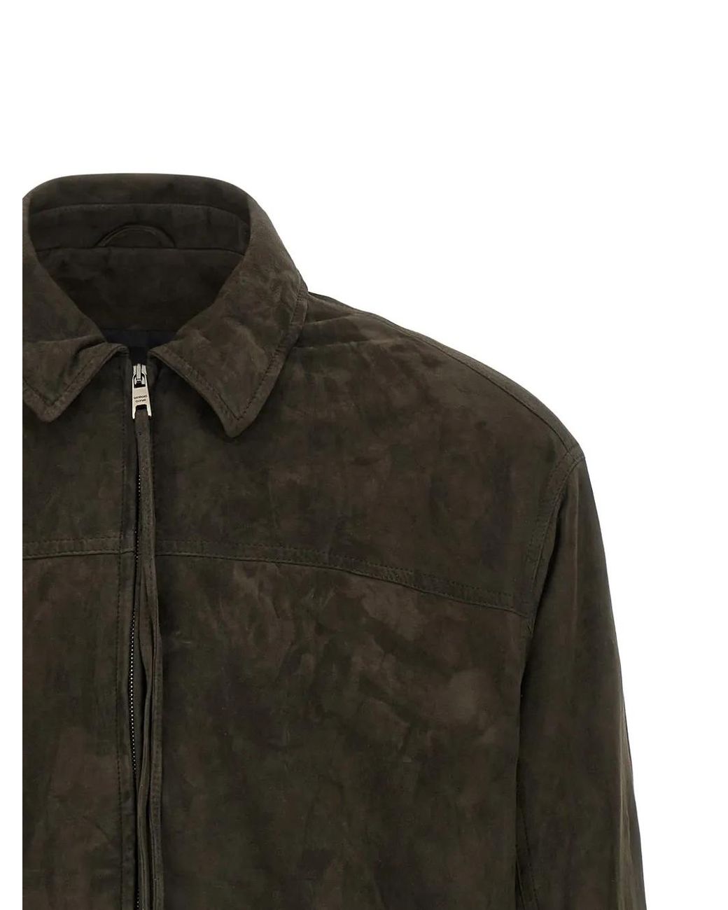 Giorgio Brato Green Suede Jacket for men