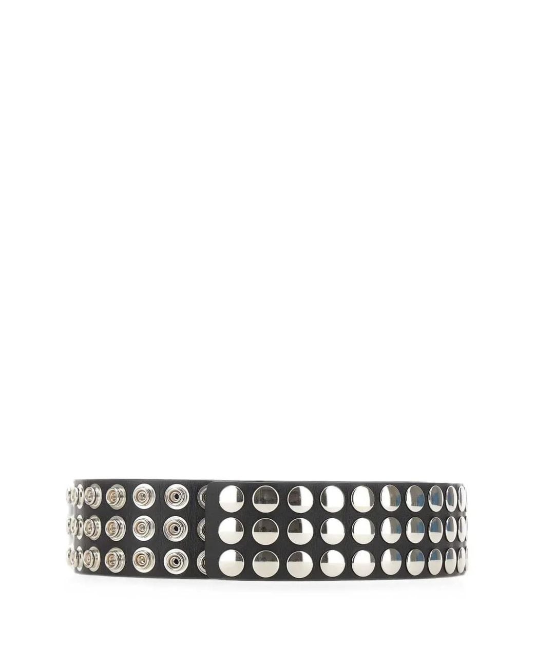 IRO White Triple Click Press-Stud Belt