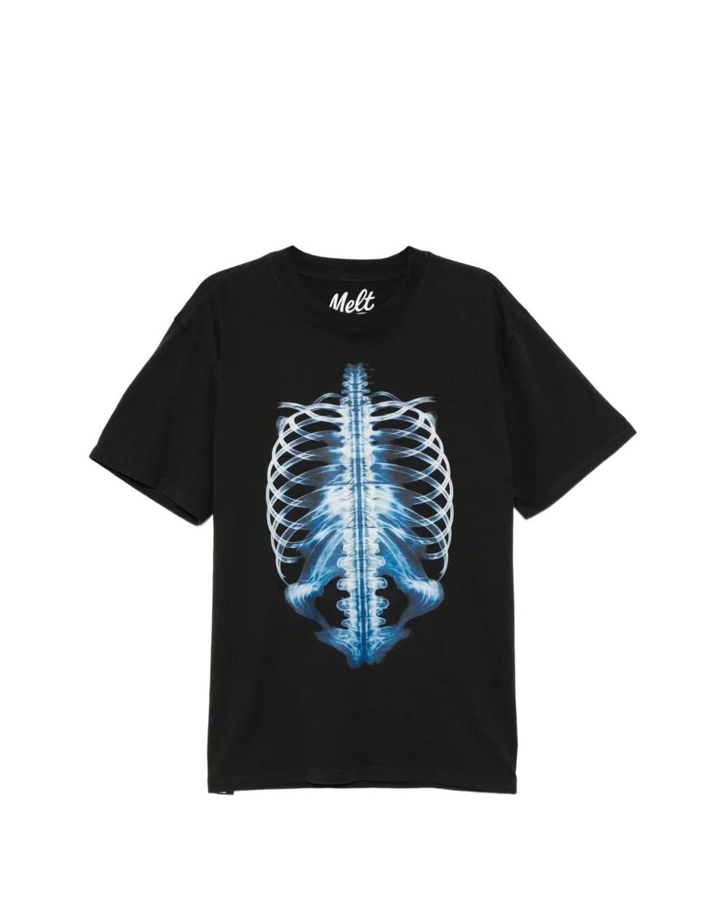 Melt Black Crew-Neck Short-Sleeve T-Shirt for men
