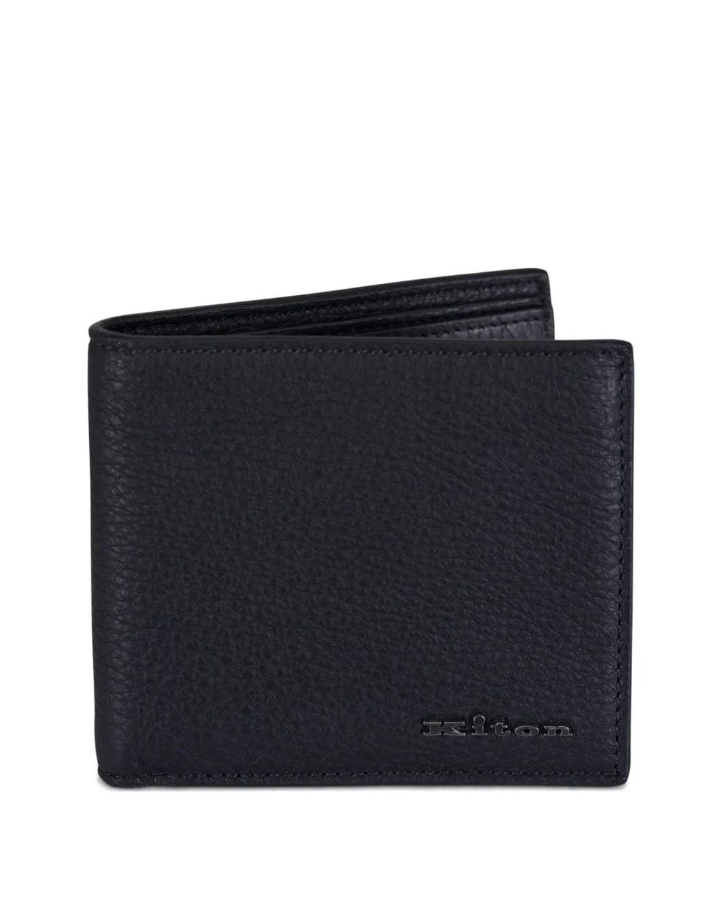 Cartera De Piel Kiton de hombre de color Black