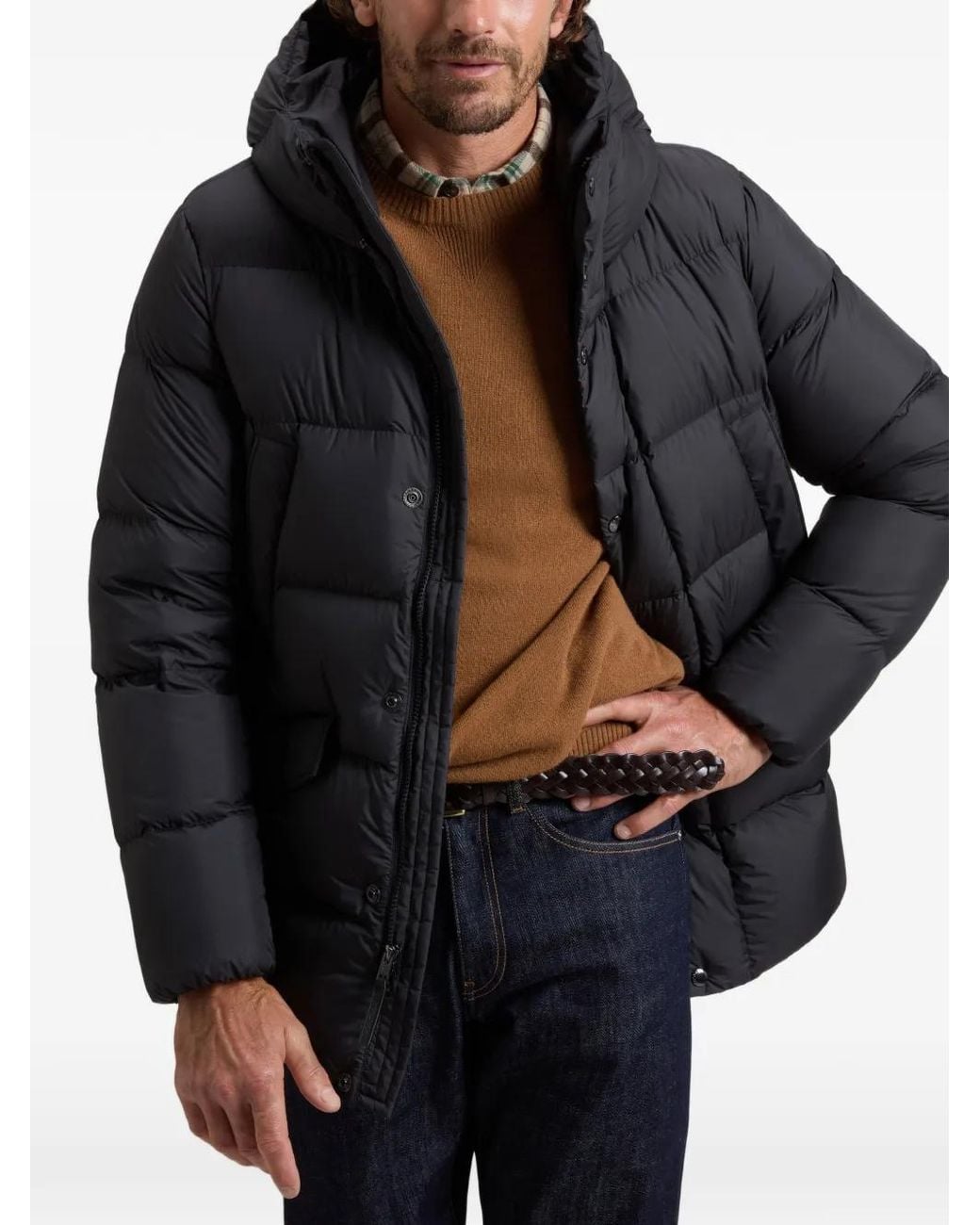 Woolrich Black Cloud Davis Padded Jacket for men