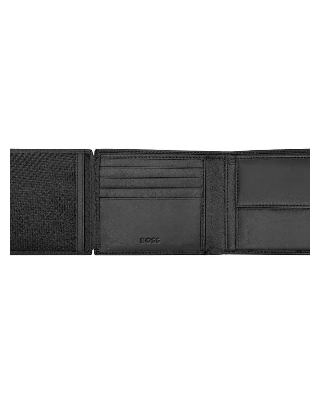 Boss Black Logo-Lettering Wallet for men
