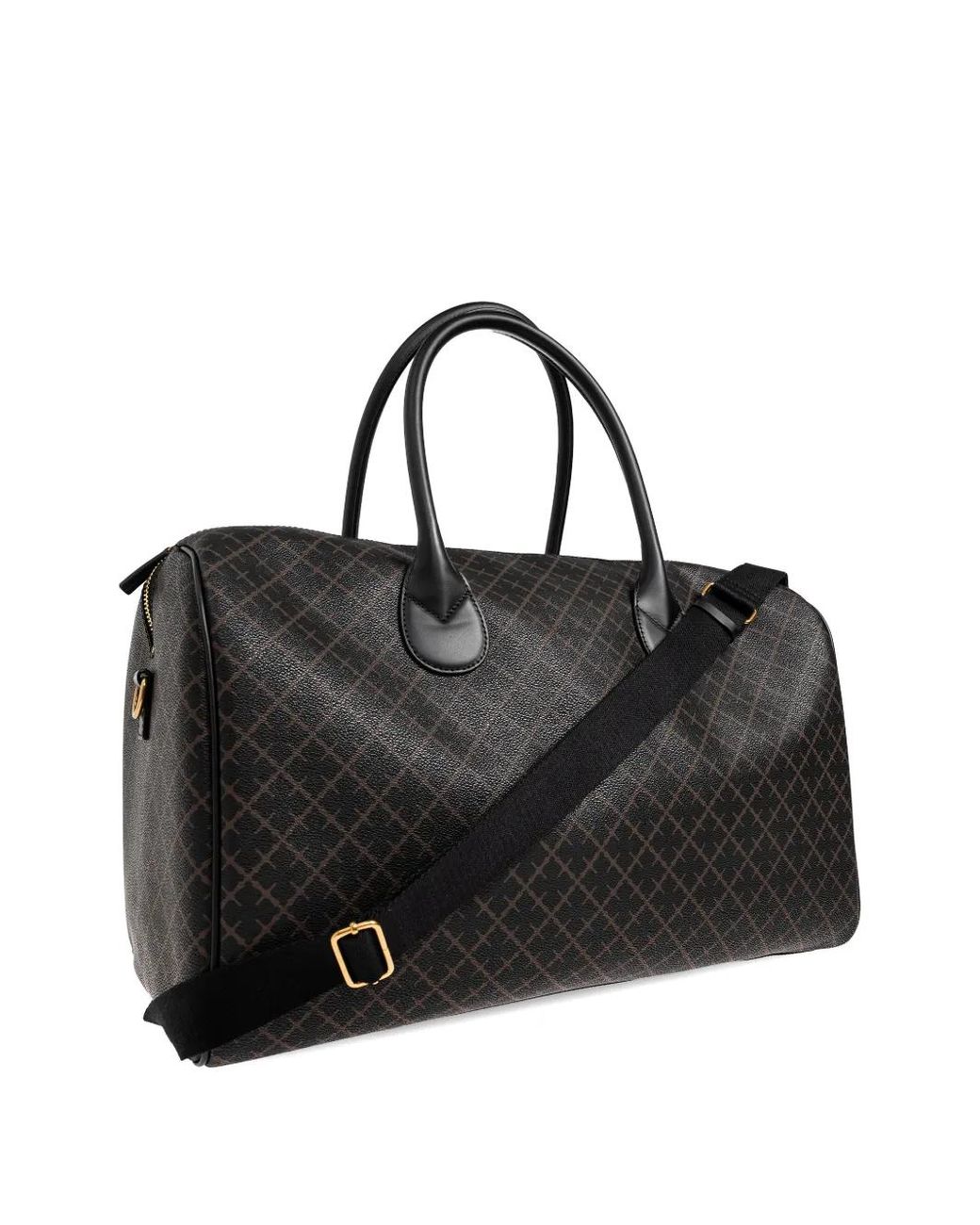 By Malene Birger Black Sac Cabas À Motif Monogrammé