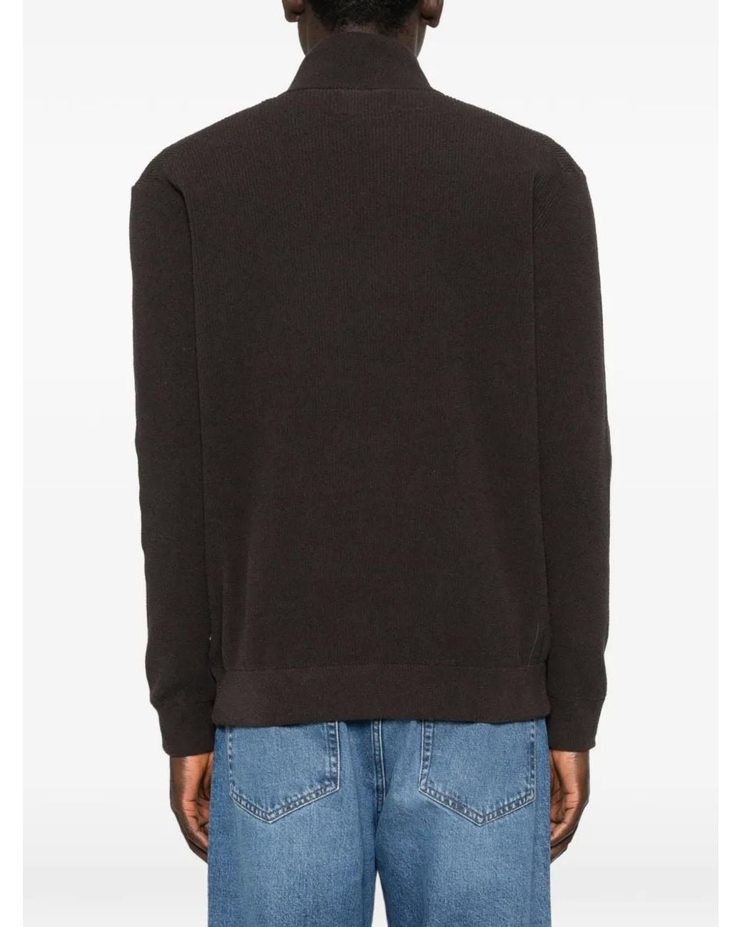 NN07 Black Pull Danny 6429 À Col Zippé for men