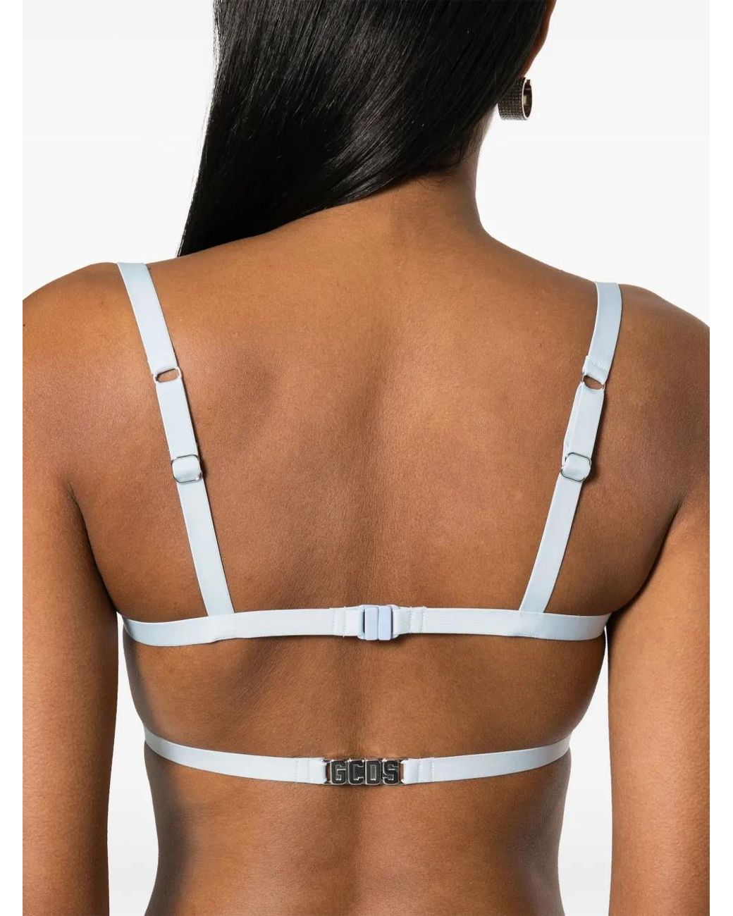Gcds White Sequined Bra Top
