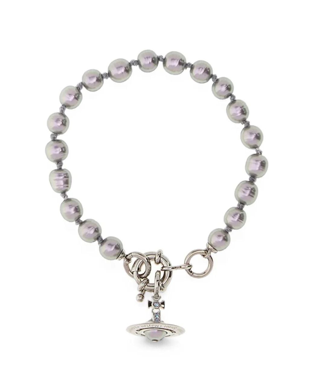 Vivienne Westwood Metallic Orb Faux-Pearl Bracelet
