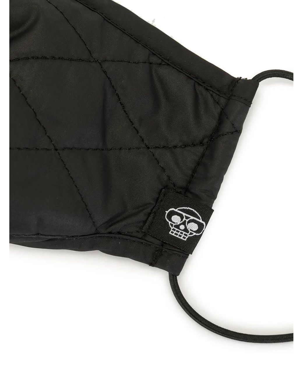 Mostly Heard Rarely Seen Black Quilted Face Mask for men