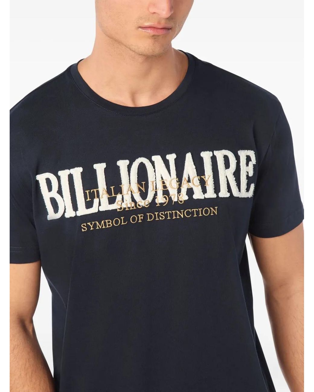 Billionaire Black Round-Neck T-Shirt for men