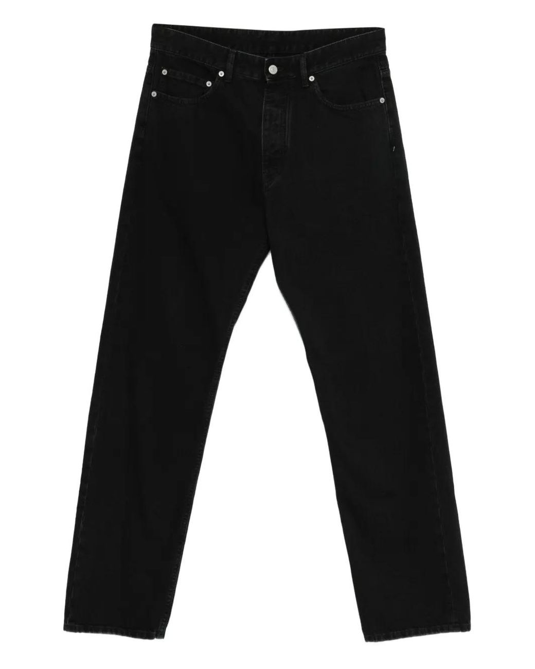MM6 by Maison Margiela Black Jean À Boutonnière for men