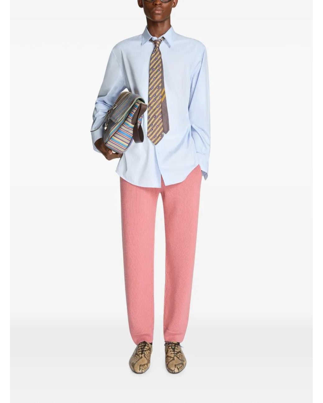Dries Van Noten White Chaussures Oxford En Cuir for men